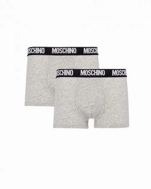 Pack 2 Calzoncillos Moschino Underwear A4771 Gris