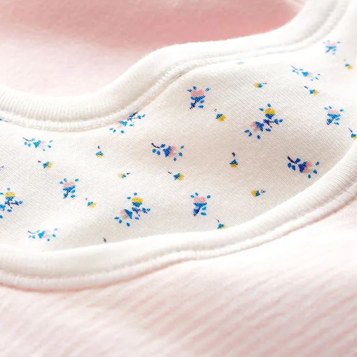 Petit Bateau Baby Tadele Set Of Three Bibs Pink Floral Print