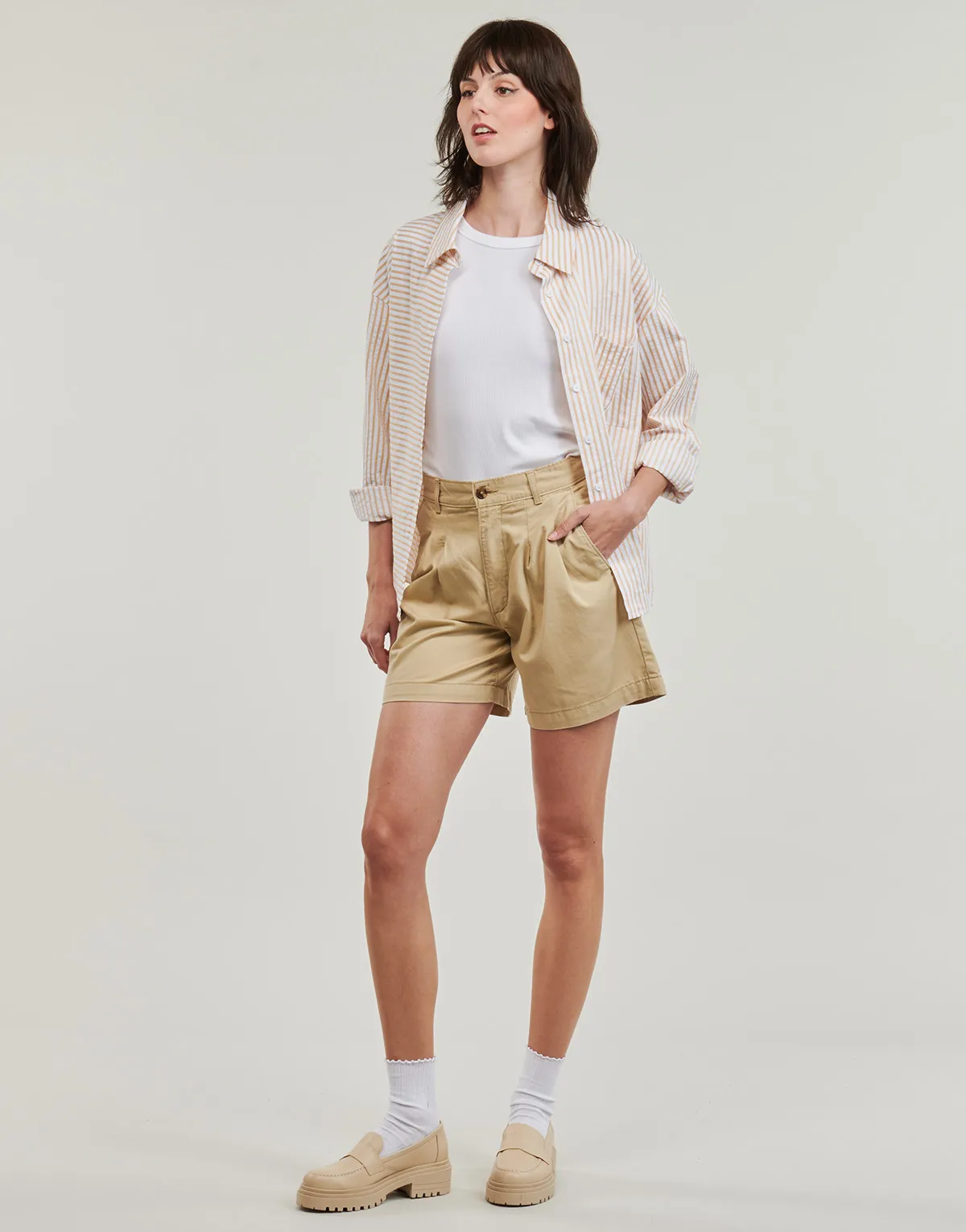 PLEATED TROUSER SHORT Lightweight