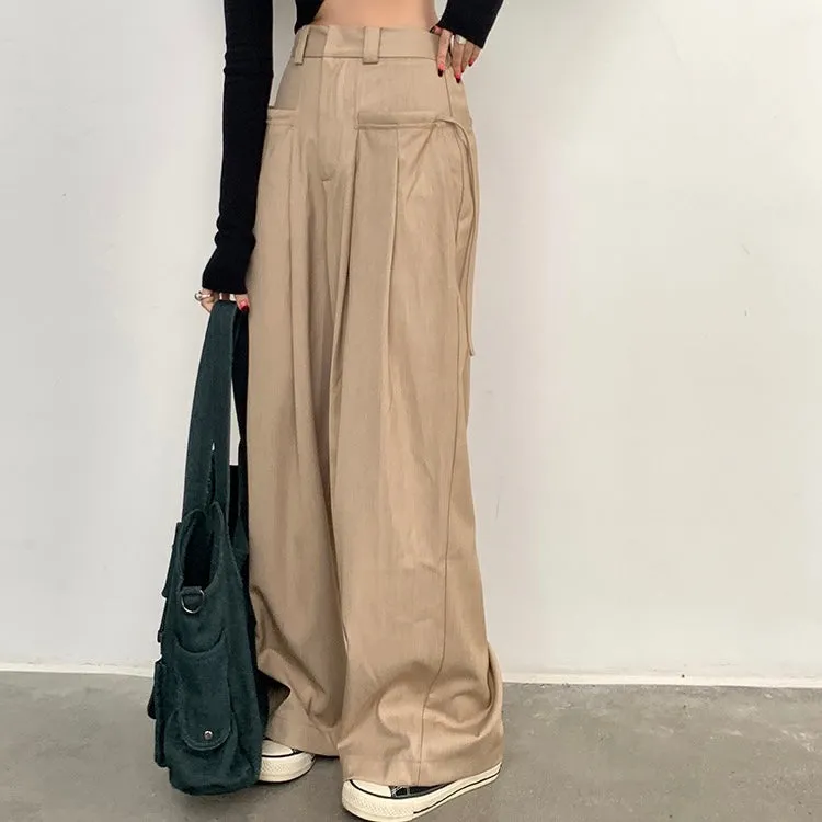 Pocket String Strap Oversized Trouser