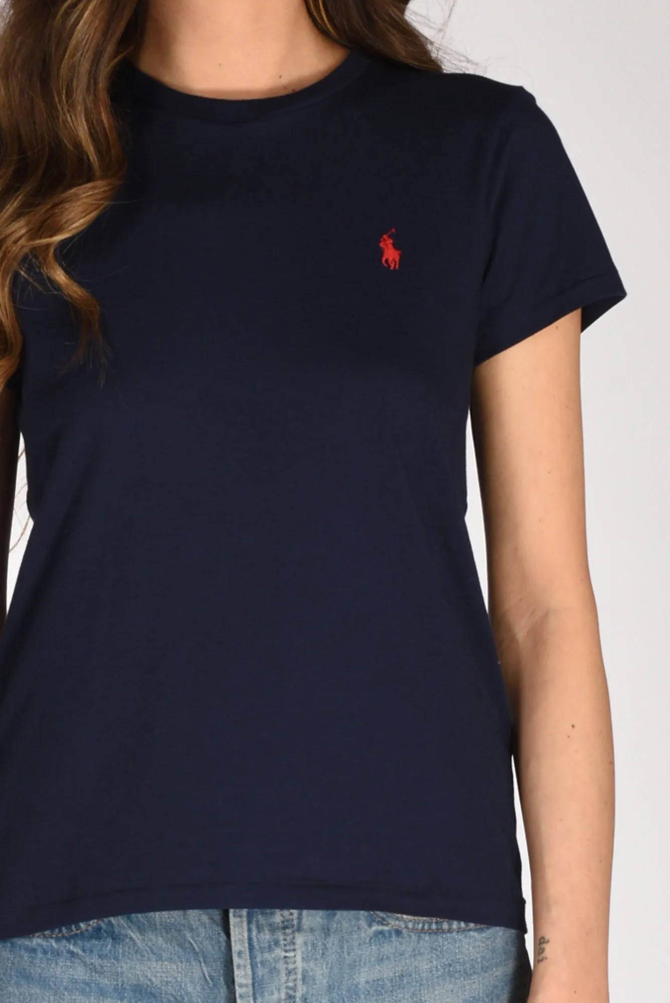 Polo Ralph Lauren Tshirt Girocollo Blu Donna