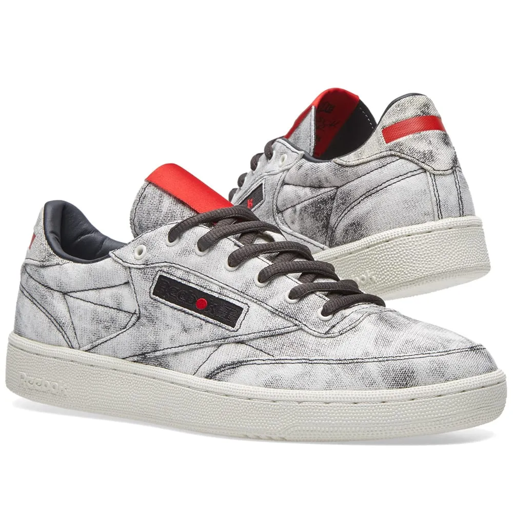 Reebok x Kendrick Lamar Club CWhite, Coal & Scarlet