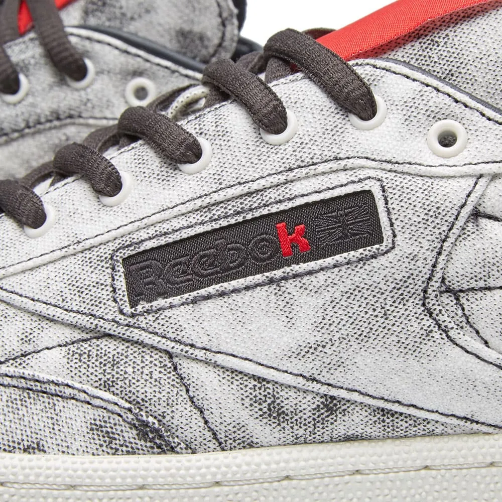 Reebok x Kendrick Lamar Club CWhite, Coal & Scarlet