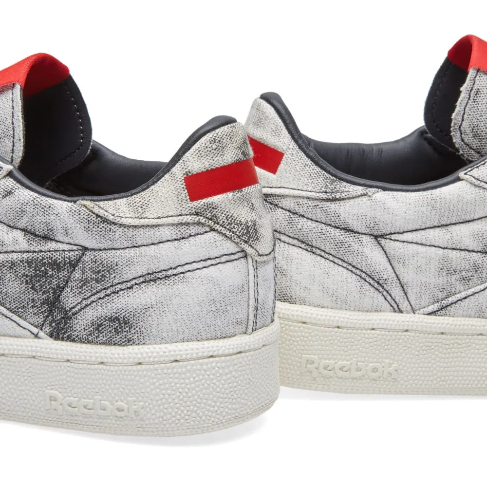 Reebok x Kendrick Lamar Club CWhite, Coal & Scarlet