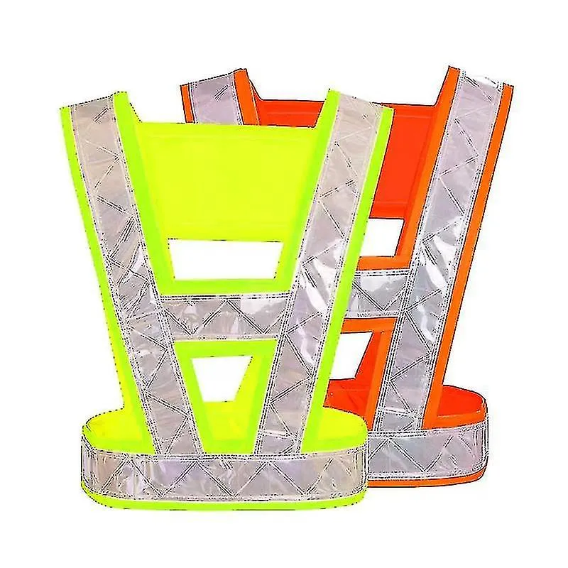 Reflective Safety Vests High Visibility Reflective Strap Security Traffic Warning Vest Night Working Running Cycling Vest Jacket