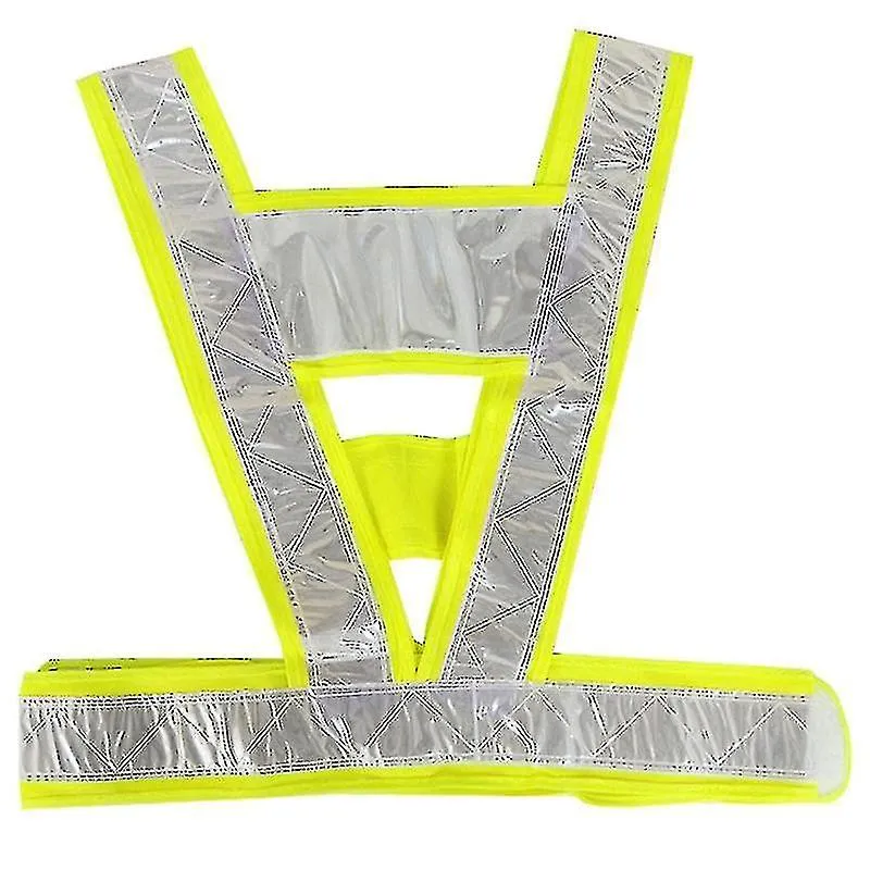 Reflective Safety Vests High Visibility Reflective Strap Security Traffic Warning Vest Night Working Running Cycling Vest Jacket