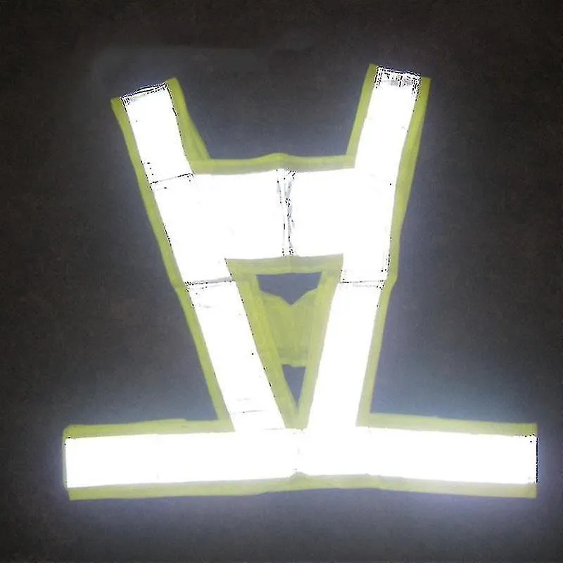 Reflective Safety Vests High Visibility Reflective Strap Security Traffic Warning Vest Night Working Running Cycling Vest Jacket