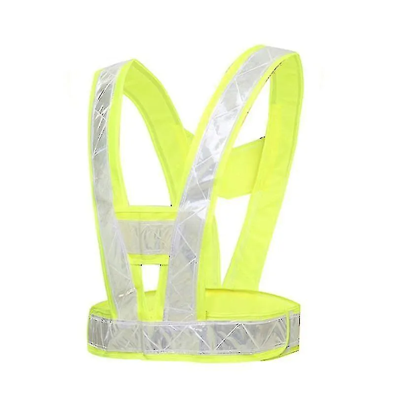 Reflective Safety Vests High Visibility Reflective Strap Security Traffic Warning Vest Night Working Running Cycling Vest Jacket