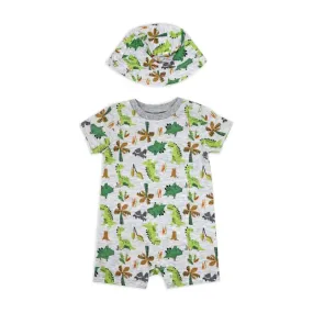 Rose Textile - 2Pk Baby Boys Romper Dinosaurs Set