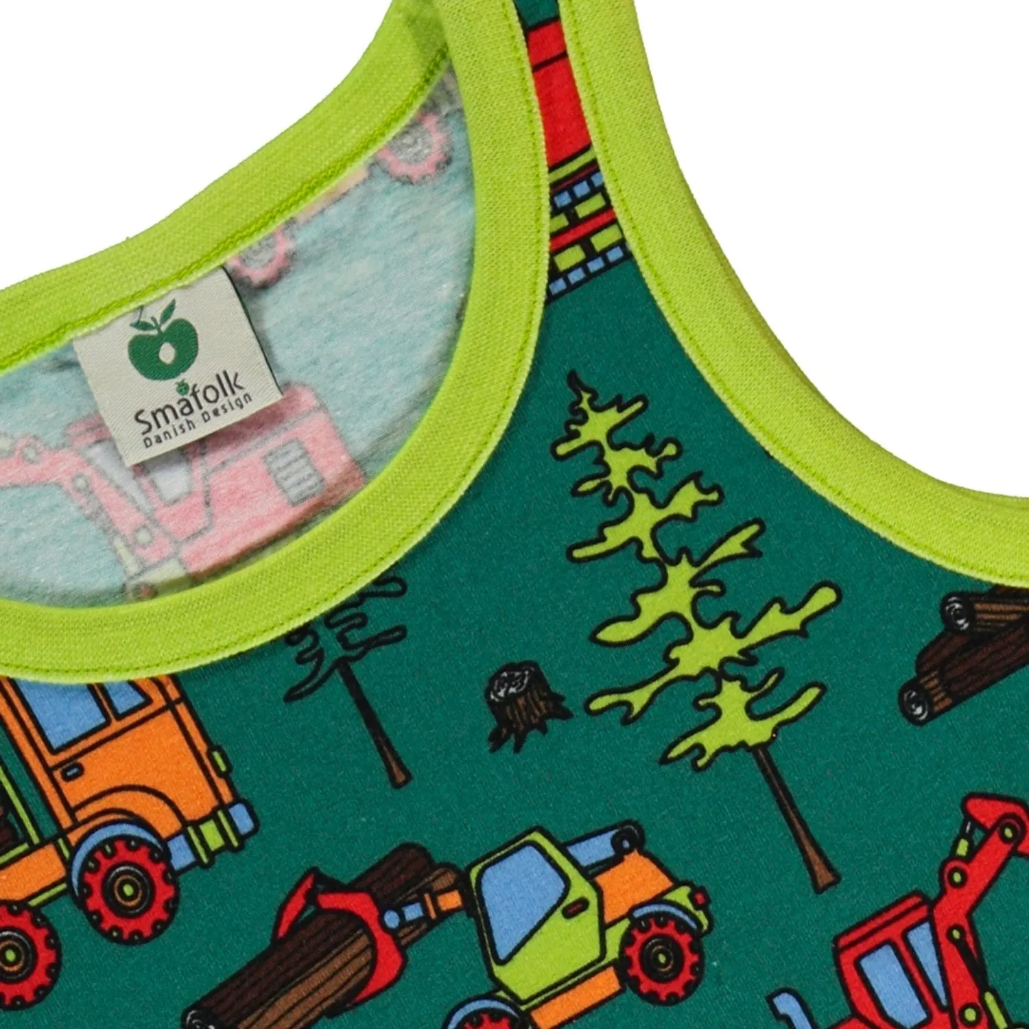 Smfolk Petroleum Green Underwear Set With Machines