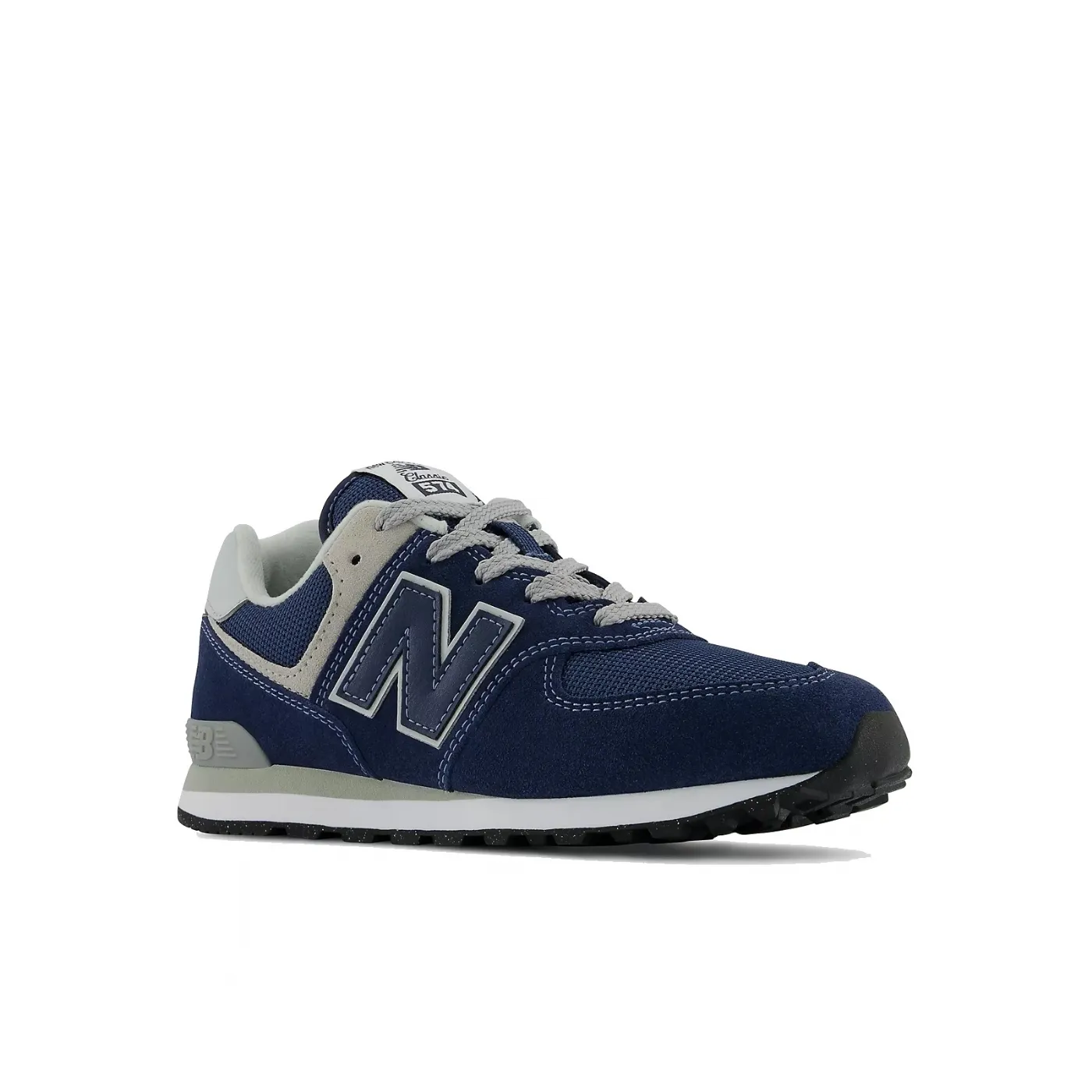 SNEAKERS NEW BALANCE BAMBINO LIFESTYLE NAVY LEATHER/TEXTILE GC574EVN