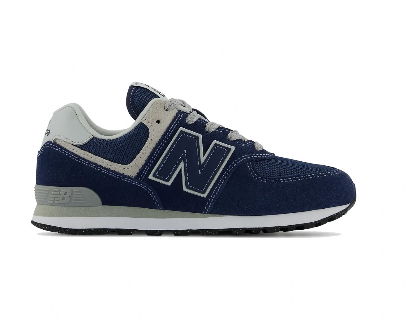 SNEAKERS NEW BALANCE BAMBINO LIFESTYLE NAVY LEATHER/TEXTILE GC574EVN