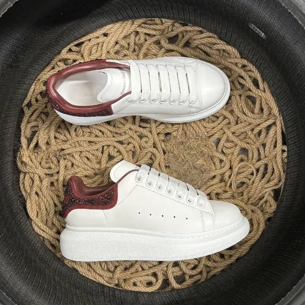 Sneakers White & Dark Red Back 2024