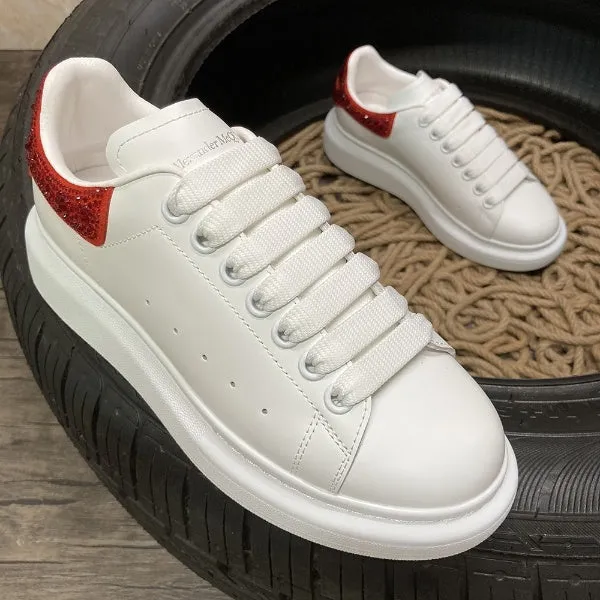 Sneakers White & Red Back Bling