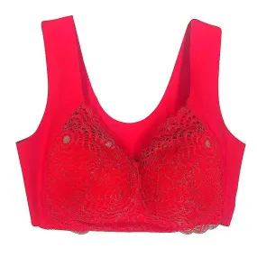 Sujetador deportivo Mujer No Steel Ring Bras Sexy Seamless Lace Underwear Fitness Vest