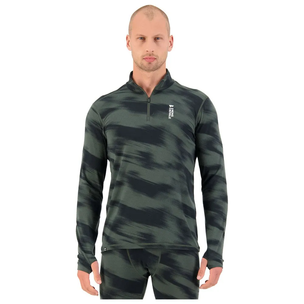 Technical underwear Mons Royale Europe ---M's Cascade 1/4 Zip Rosin Motion