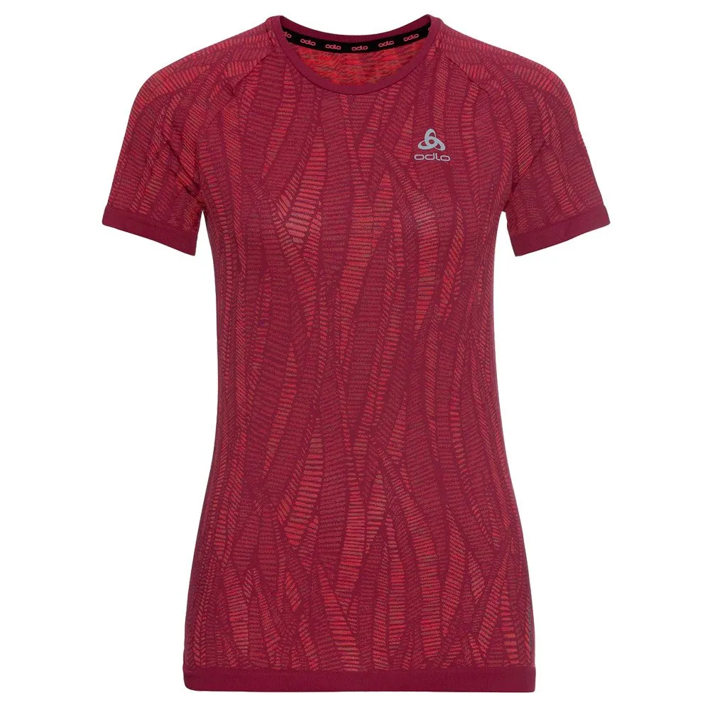 Technical underwear Odlo ---Blackcomb Light Eco BI Top Crew Neck S/S Raspberry Fudge/ Space Dye