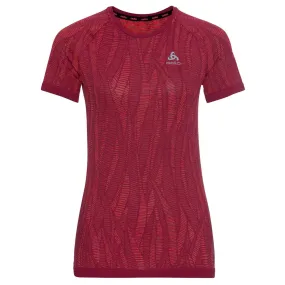 Technical underwear Odlo ---Blackcomb Light Eco BI Top Crew Neck S/S Raspberry Fudge/ Space Dye