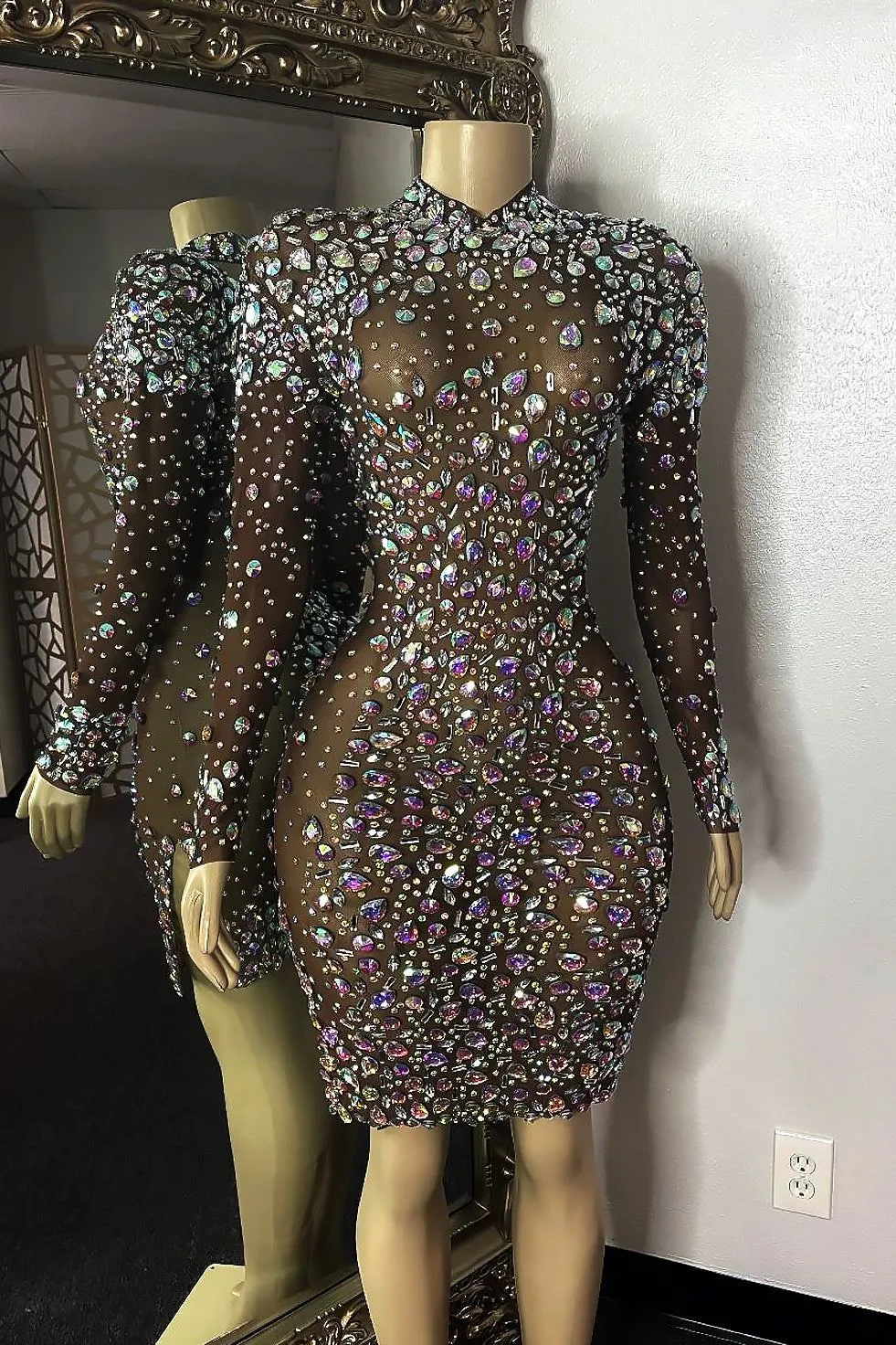 Temptation Rhinestone Dress