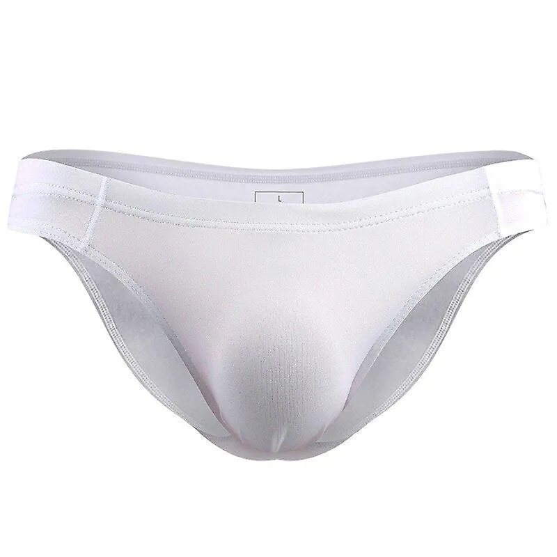 Thin transparents seamless ice silk underwear 3d pouch briefs for men