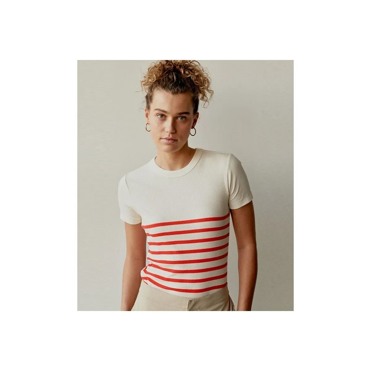 Tshirt Stripe Coral