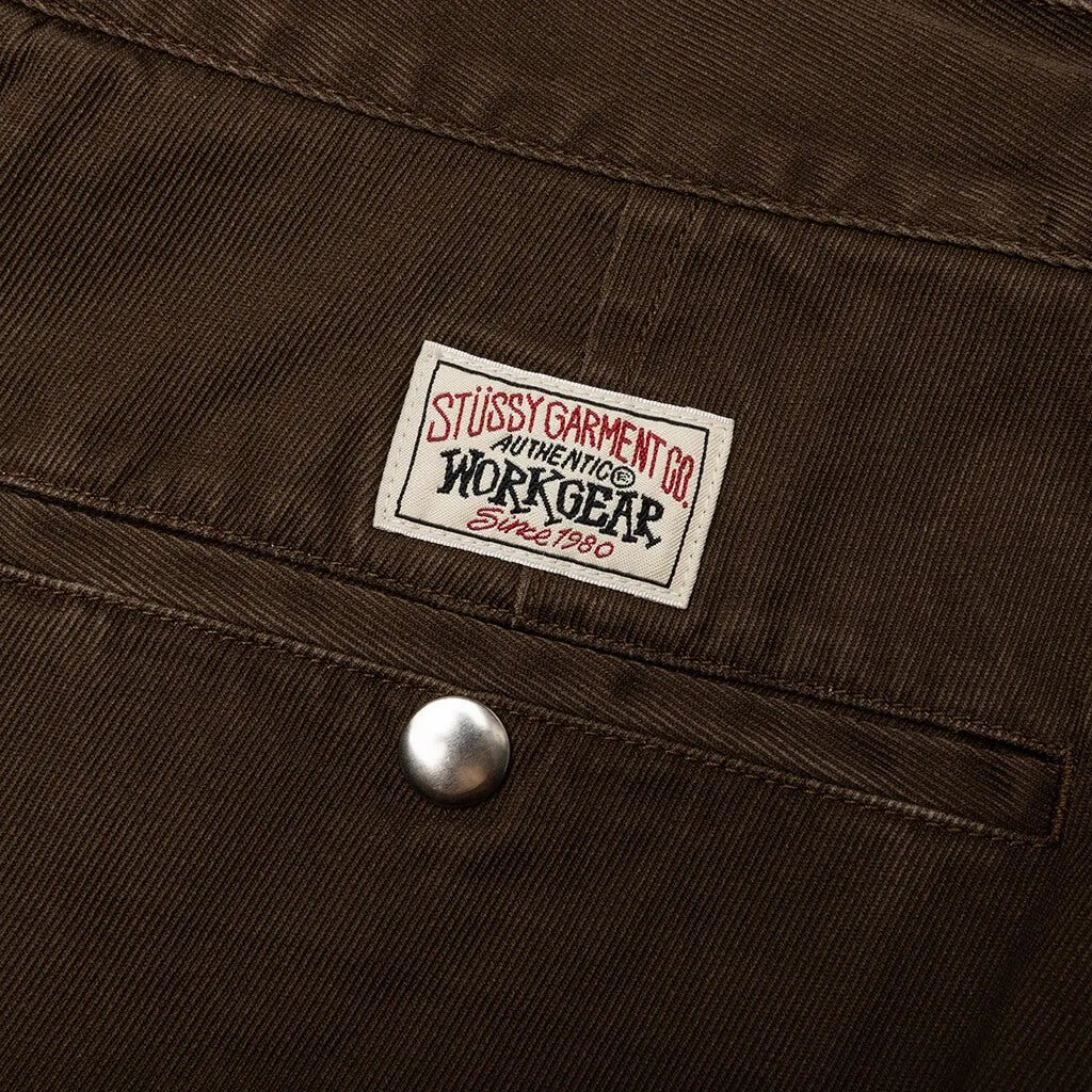 Twill Workgear Trouser - Brown