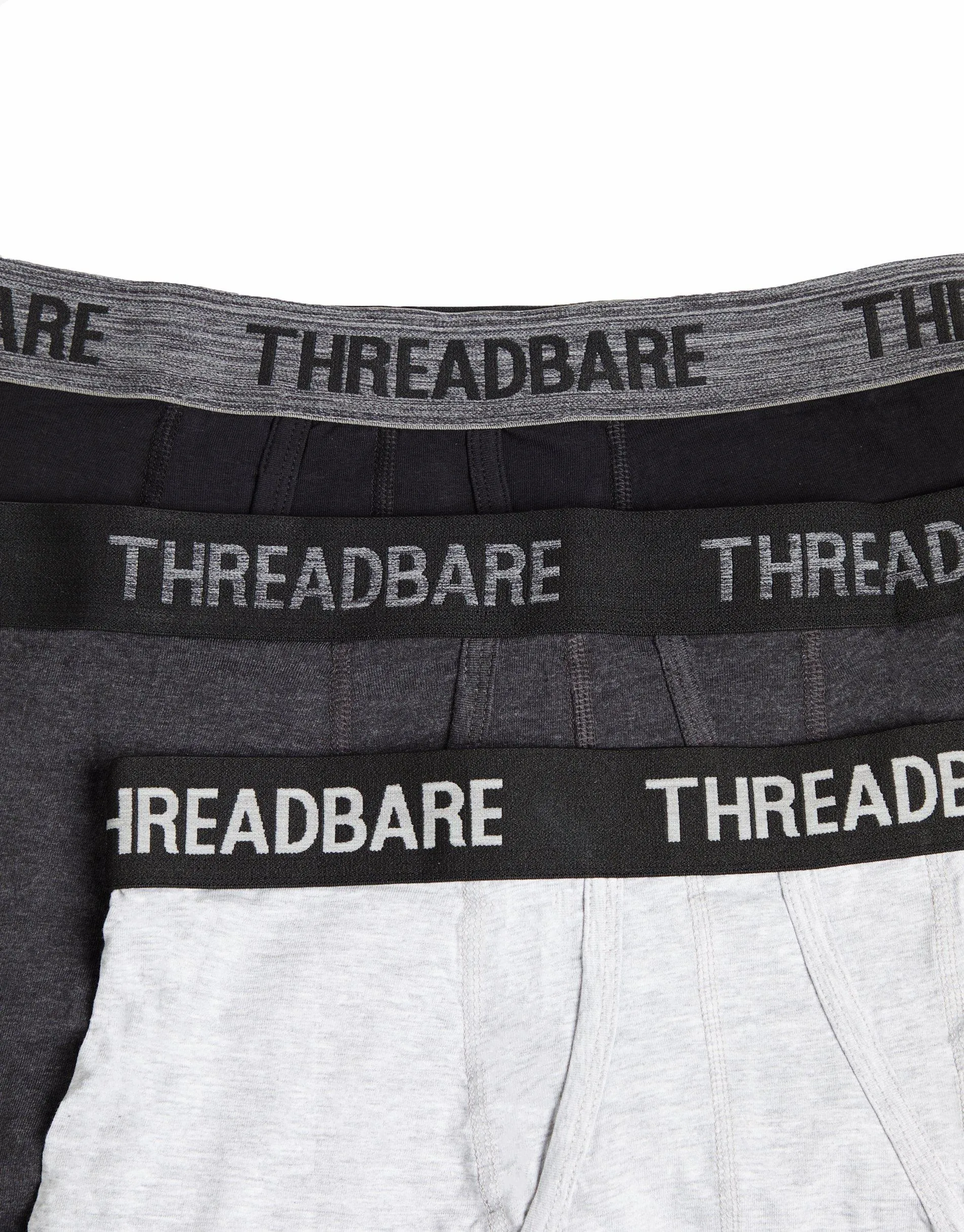 Underwear & Socks | 3 Pack 'Galio' Hipster Boxers | Threadbare