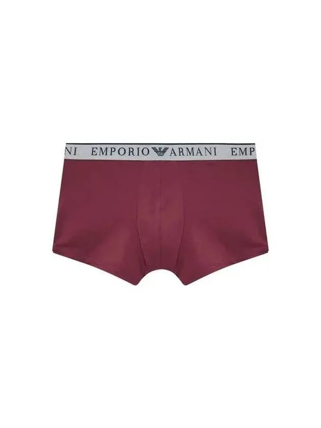 UNDERWEAR Overseas Station Season Big Chance 8 18 Men s Embroidered Logo Banding Drawn Burgundy 271166