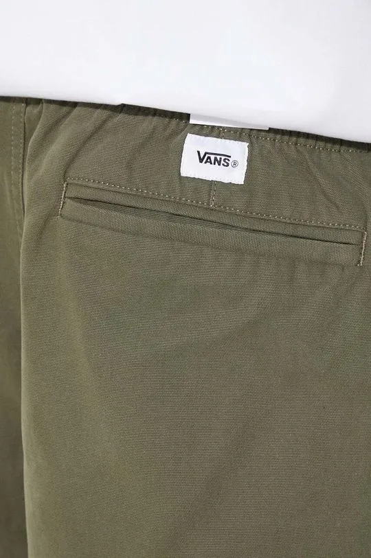 Vans cotton trousers Premium Standards Easy Trouser LX green color VN000GZ2KCZ1