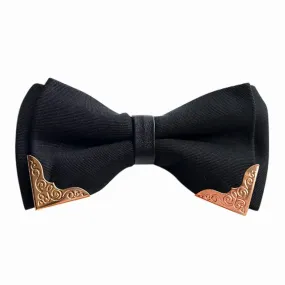 Wedding Groom Butterfly Classic Solid Bow Tie Men Metal Head Bow Ties